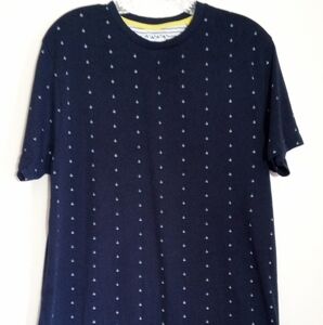 Denim & Flower by Ricky Singh navy blue short sleeve with anchor pattern boy XL